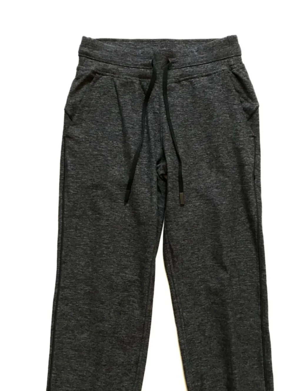 Lululemon Ready to Rulu Joggers Sweatpants Pants Womens 6 Black Gray Cuffed